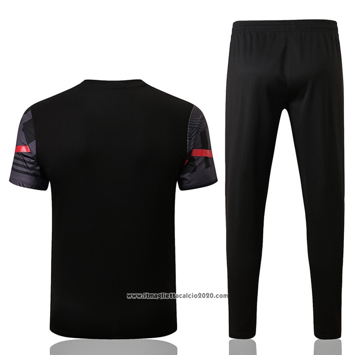 Tuta da Track Milan Manica Corta 2022 2023 Grigio